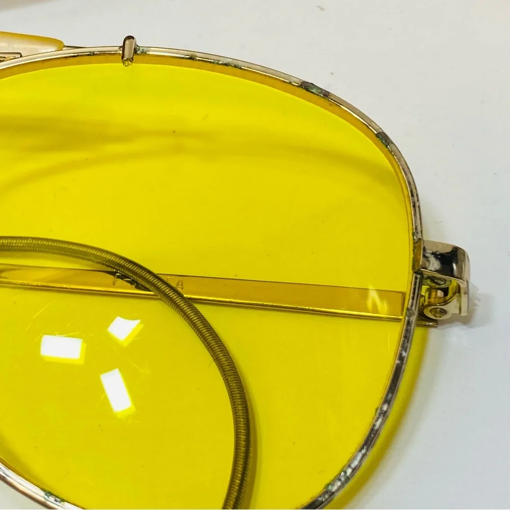 Bushnell Shooting Glasses Bausch & Lomb Aviator Impact Resist Vtg Org. Case READ - Picture 2 of 16